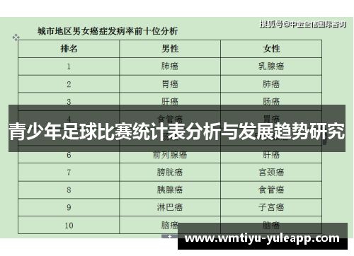 青少年足球比赛统计表分析与发展趋势研究